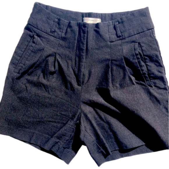 Black High Waisted Mini Shorts - Picture 1 of 9